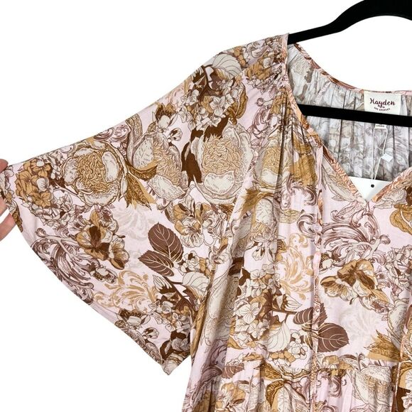 Hayden Sierra Floral Maxi Dress Sz 1X Boho Relaxed - Picture 6 of 14